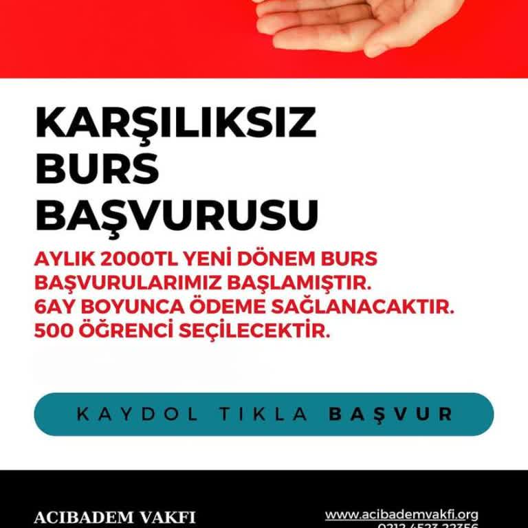 Acıbadem Vakfı Adı Altında Burs Yalanı
