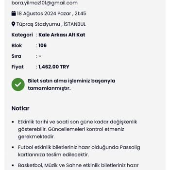 Banabilet Bilet Alma Sorunu