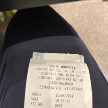 Tavuk Dünyası Yemek Ve Hizmet Kalitesinden Memnuniyetsizlik