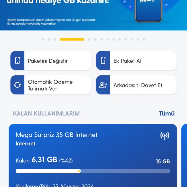 Turkcell Mega Sürpriz 35 GB Paketinde Anlamsız Veri Tüketimi
