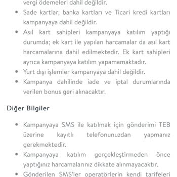 TEB Kampanya Vaatlerini Yerine Getirmiyor. Sadece Aldatmaca