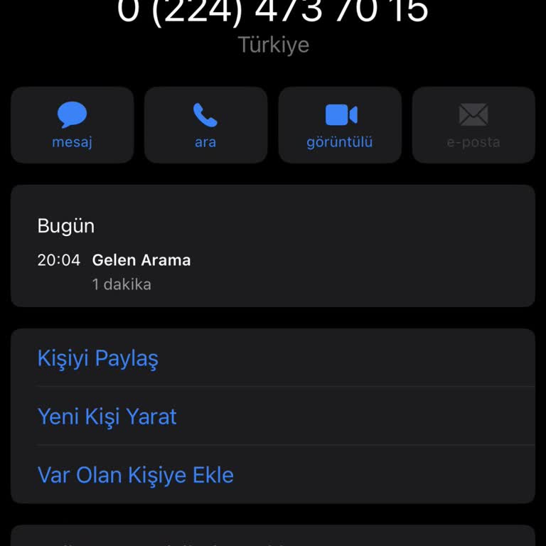 0224 473 70 15 Sürekli Aramalar Ve Şüpheli Yardım Talebi...