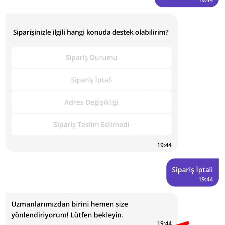 GetirYemek Sipariş İptal Edemiyor