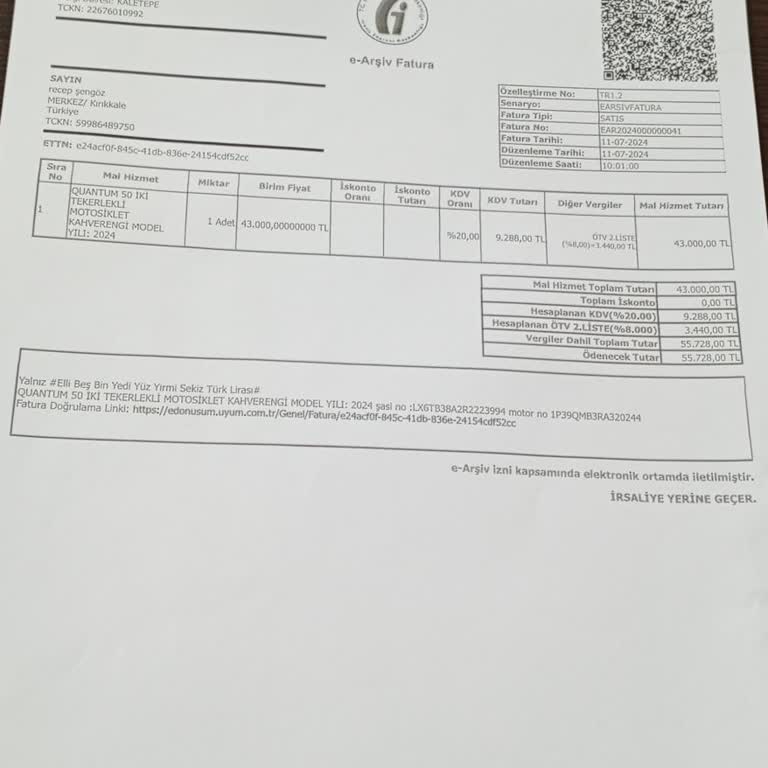 Arora Motor Arora Quantum Motorsiklet