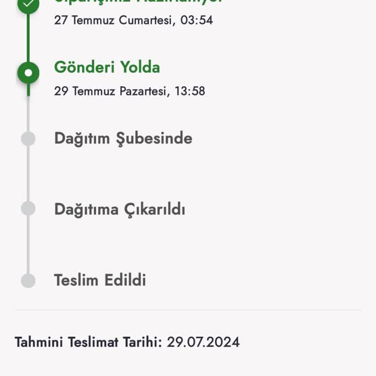 Boyner Aras Kargo Ürün Teslim Etmeme