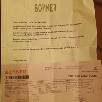 New Balance Spor Giyin Mağazasının Ürünlerinin Arkasında Durmaması