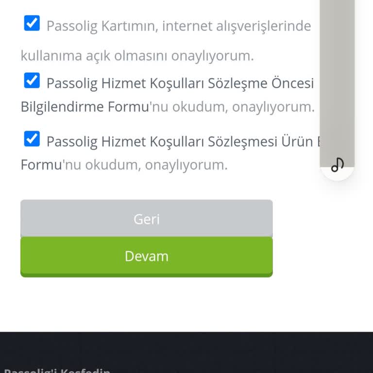 Passolig Üyelik Formu İş Yeri Telefonunuzu Kontrol Edin Uyarısı.