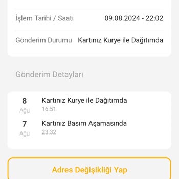 VakıfBank Kredi Kartı Tarafıma Ulaşmıyor.
