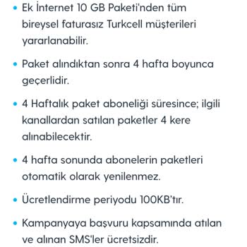 Turkcell İnternet Paketi Sorunu ve Yanıltıcı Bilgilendirme