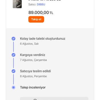 Hepsiburada'da İade Sürecinde Yaşanan Sorun