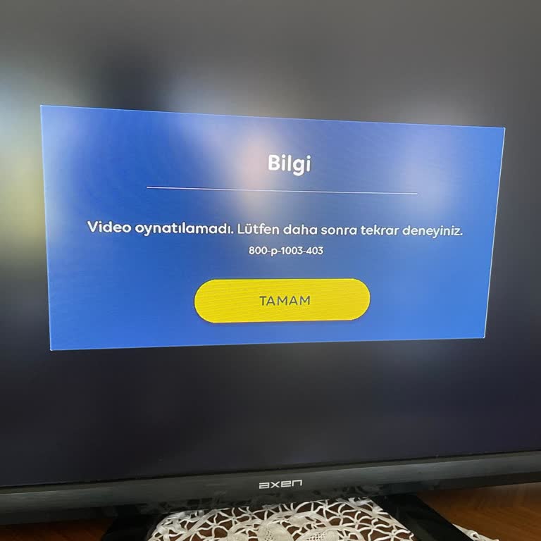 TV+ Uygulamasında Sürekli Hata Alıyorum