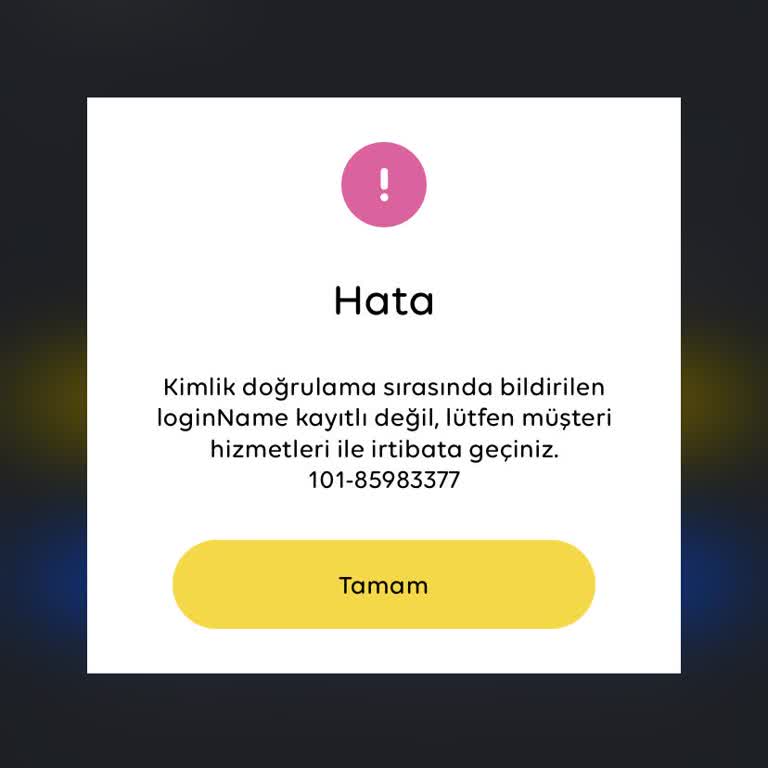 TV+ Login Name Kayıtlı Değil Hatası