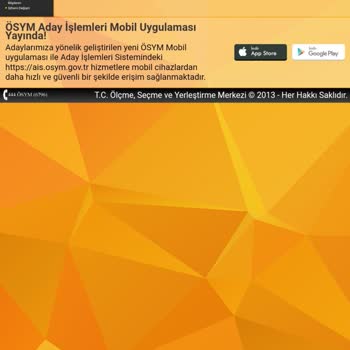 ÖSYM Aday İşlemleri Sistemi Sıkıntılı!