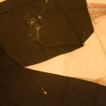 Suud Collection/ Yapışkan Madde İle Kusurlu Gönderilen Keten Elbise