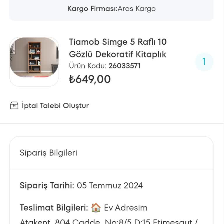 A101 Ürünümü 45 Gün Olmasına Rağmen Göndermedi