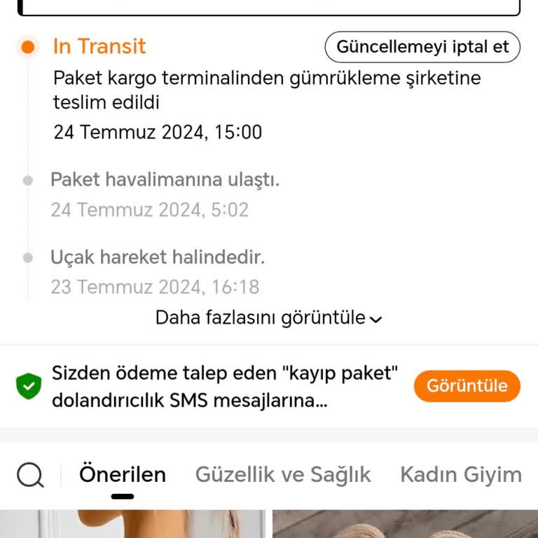Temu - MNG 21 Gündür Siparişi Gümrükten Çekmiyor