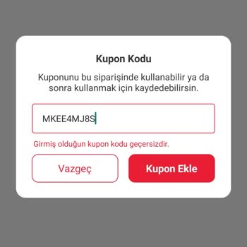 Tıkla Gelsin Promosyon Kodu Sorunu