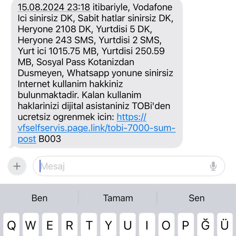 Vodafone'un Haksız İnternet Satın Alımları ve Yüksek Fatura Sorunu
