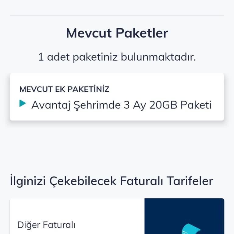 Türk Telekom Avantaj Şehrimde 20gb Paketimi Yenilemiyor