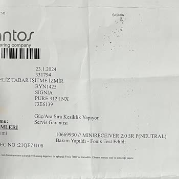 Yeliz İşitme Cihazları Ürün Arızasının Giderilmemesi