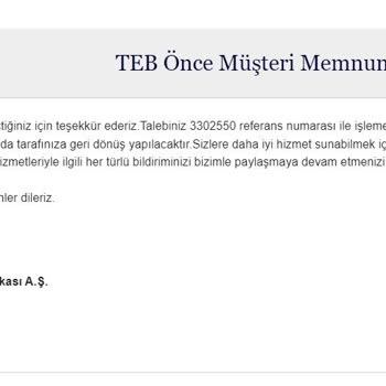 TEB Bankası Harcama İtirazı 8 Aydır Bekliyorum