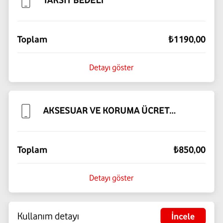 Habersiz ve Onaysız Kesilen Aksesuar ve Koruma Ücreti