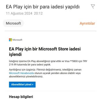 Xbox Microsoft Para İadesi Yapmadı