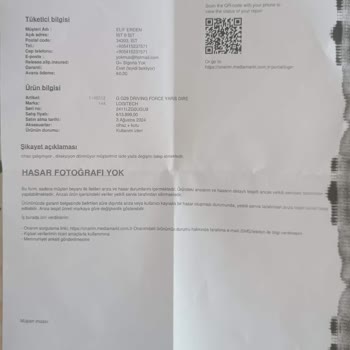 Media Markt Logitech G29 Direksiyon Seti Çalışmıyor