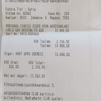 Media Markt Logitech G29 Direksiyon Seti Çalışmıyor