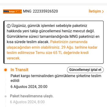 MNG Kargo'nun Yurtdışı Teslimat Sorunu