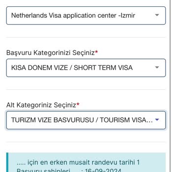 İzmir VFS Global Turist Vizesi Randevu Hatası