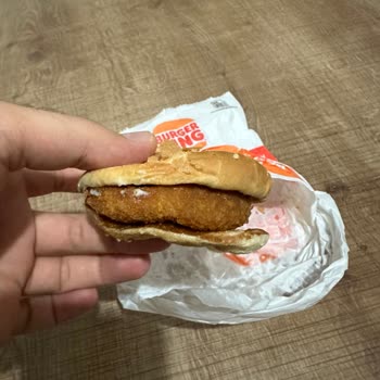 Burger King Pres Baskılı Burger