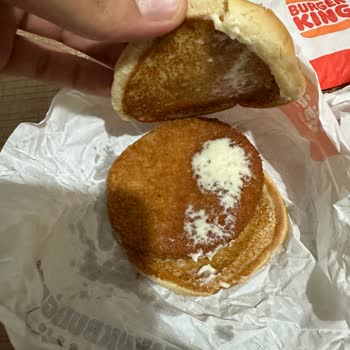 Burger King Pres Baskılı Burger