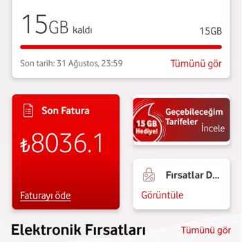 Vodafone Fatura Sorunu ve Hattımın Kısıtlanması
