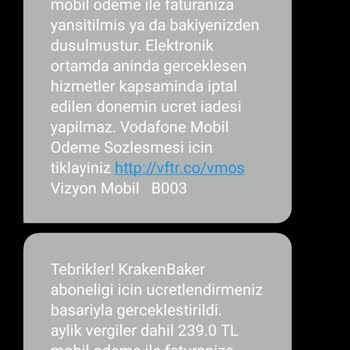Vodafone İzinsiz Oyun Abonelikleri Ve Hatalı Ücretlendirme