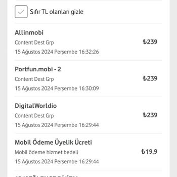 Vodafone İzinsiz Oyun Abonelikleri Ve Hatalı Ücretlendirme
