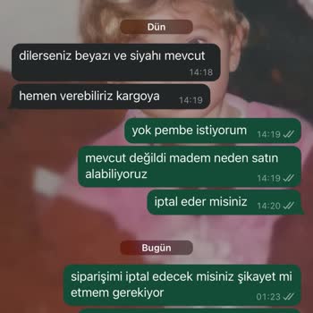 OZSARICAM Ozsaricam Siparişimi Kargoya Vermiyor!