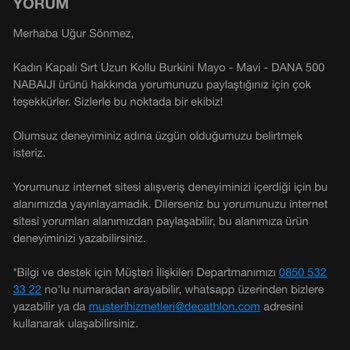 Decathlon Ürün İade Sorunu