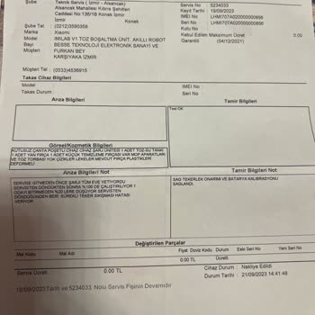 Xiaomi Robot Süpürgesi Tekerlek Sıkışma Hatası Veriyor.