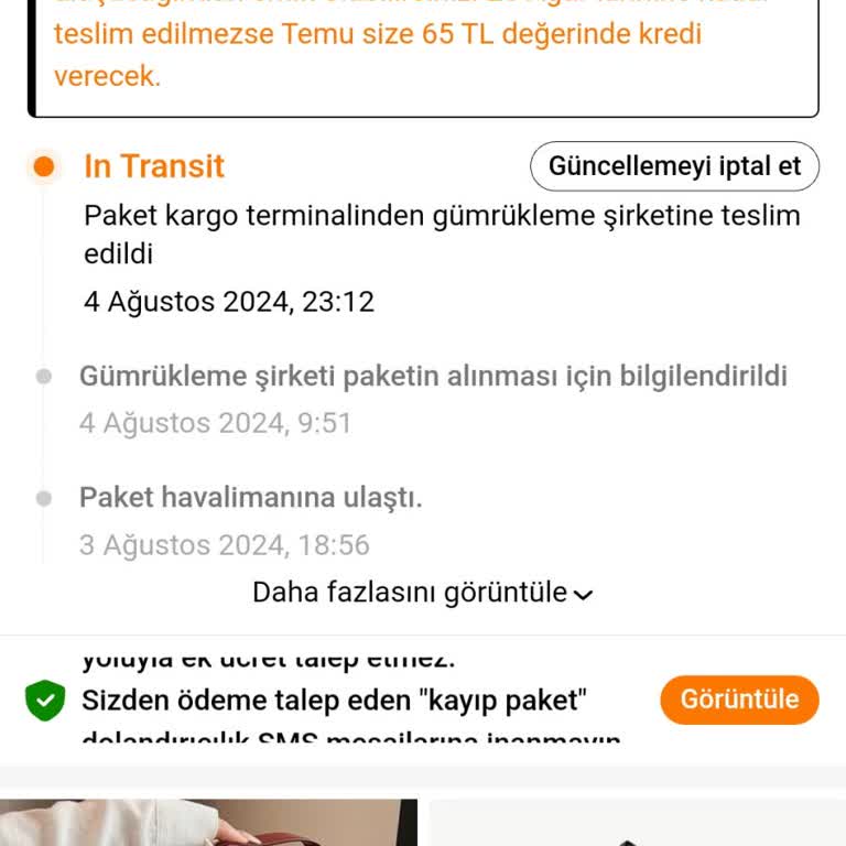 MNG Kargo Temu Siparişimde MNG'nin Mağduriyete Yol Açması