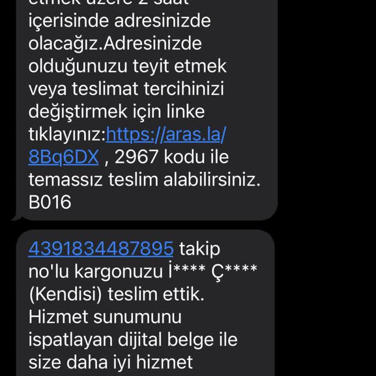 Aras Kargo Ürünleri Kapıya Bırakıp Gidiyor, Kod Mod Hikaye!