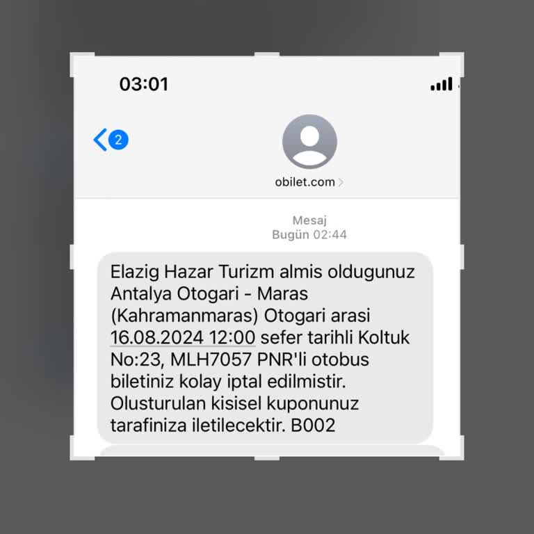 Obilet Bilet İptalinde Kupon Verilmesi Ve İade Sorunu