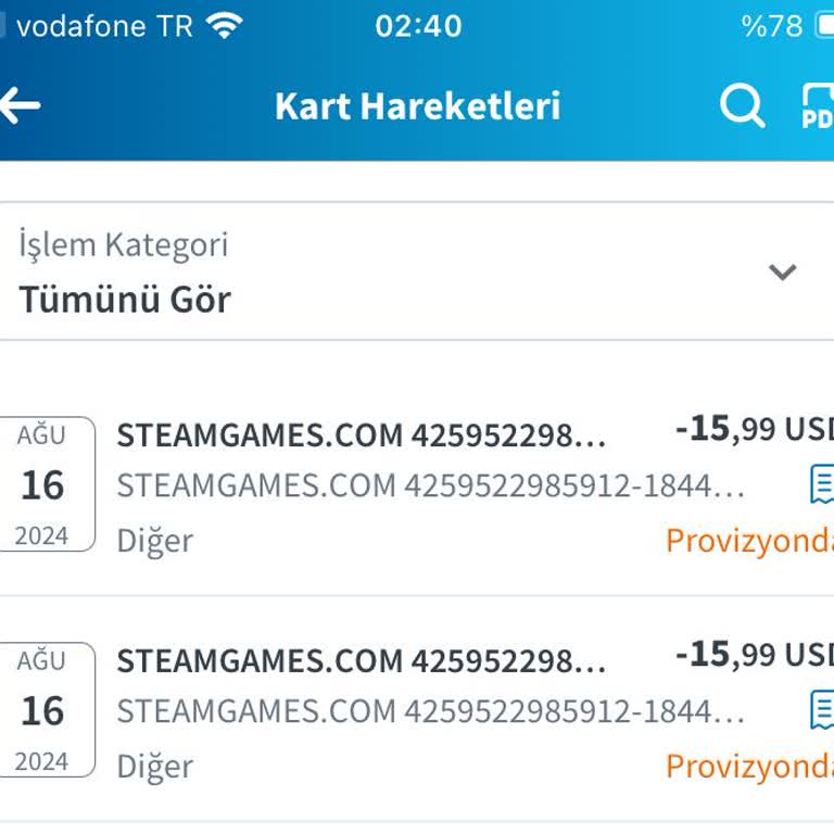 Steam Oyun Ücretini 2 Kez Çekti Fakat Oyun Satın Alınmadı