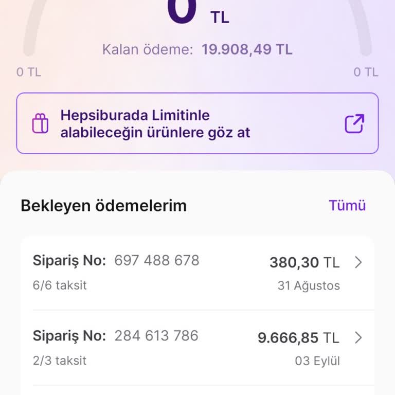 Hepsipay Sebepsiz Limit Sıfırlama