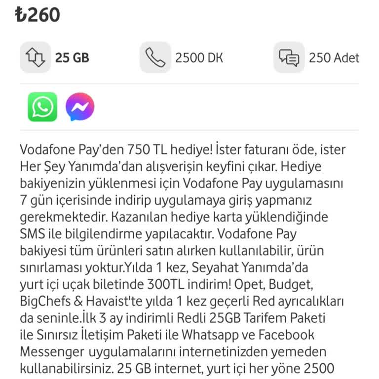 Vodafone Pay Vodafone Mobil Tarife Değişikliği Kampanyalarını Uygulamıyor