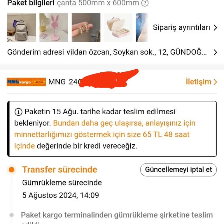 MNG Kargo DHL Kargo Ve Gumruk Memurlarından Şikayetçiyim
