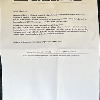 Boyner Skechers Topuk Kısmı 3 Ayda Yırtılma Ve Mağduriyeti