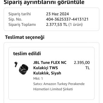 JBL Tune Flex Sağ Kulaklık Şarj Almıyor