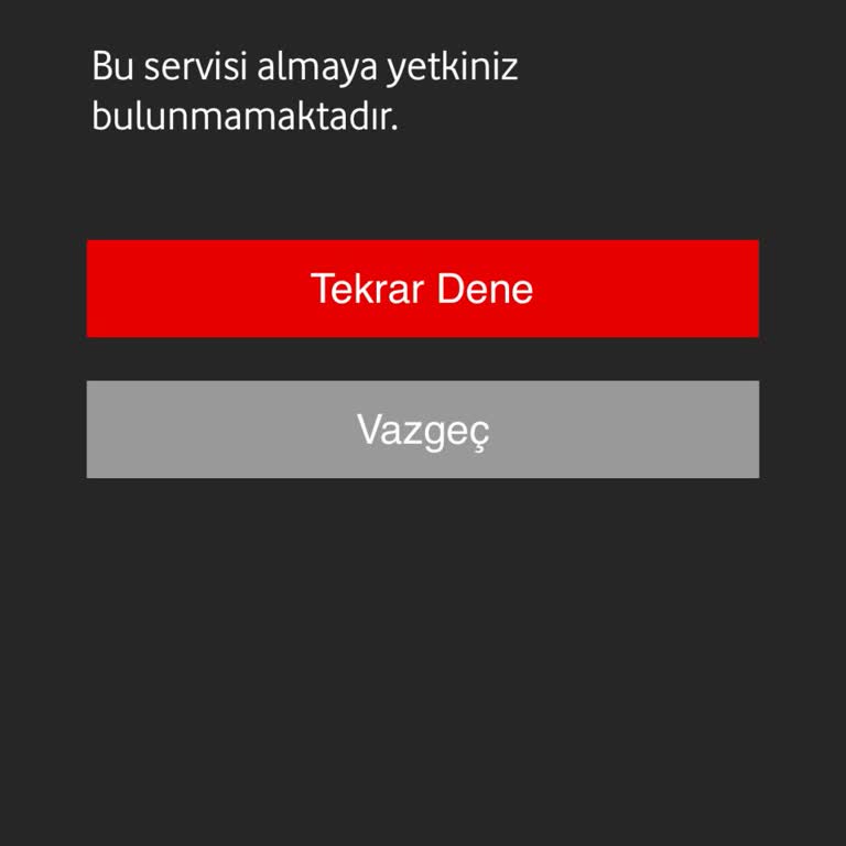 Vodafone Arama Asistanı Plus Üyeliği Satın Alma Sorunu!