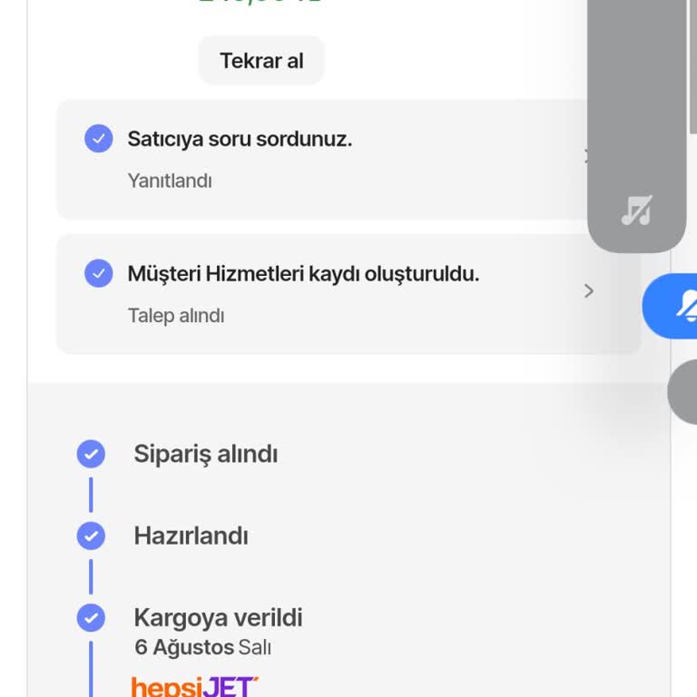 hepsiJET Hepsiburada Alınan Ürün Hala Gelmedi